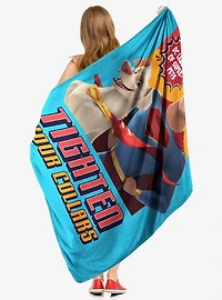 DC League of Super-Pets Tighten Your Collars Micro Raschel Throw