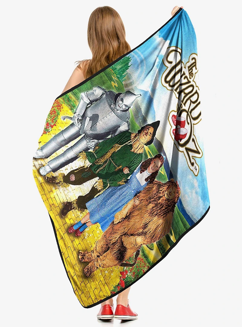 The Wizard of Oz We're Home Micro Raschel Throw