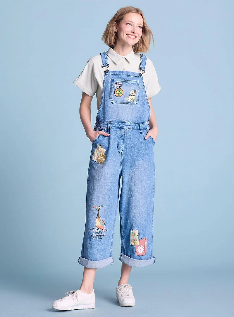Disney Pixar Up Character Patchwork Women's Overalls - BoxLunch Exclusive