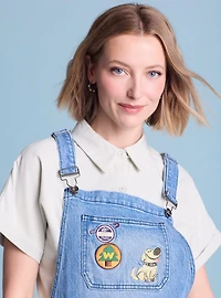 Disney Pixar Up Character Patchwork Women's Overalls - BoxLunch Exclusive