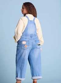 Disney Pixar Up Character Patchwork Women's Plus Overalls - BoxLunch Exclusive