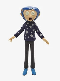 Super7 Coraline SuperSize Button Eyes Coraline Glow-in-the-Dark Figure