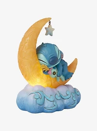 Enesco Disney Traditions Lilo & Stitch Scrump & Stitch Moon Nap LED Figure