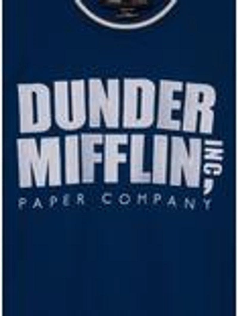 The Office Dunder Mifflin Logo Color Block Crewneck - BoxLunch Exclusive