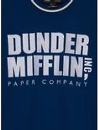 The Office Dunder Mifflin Logo Color Block Crewneck - BoxLunch Exclusive