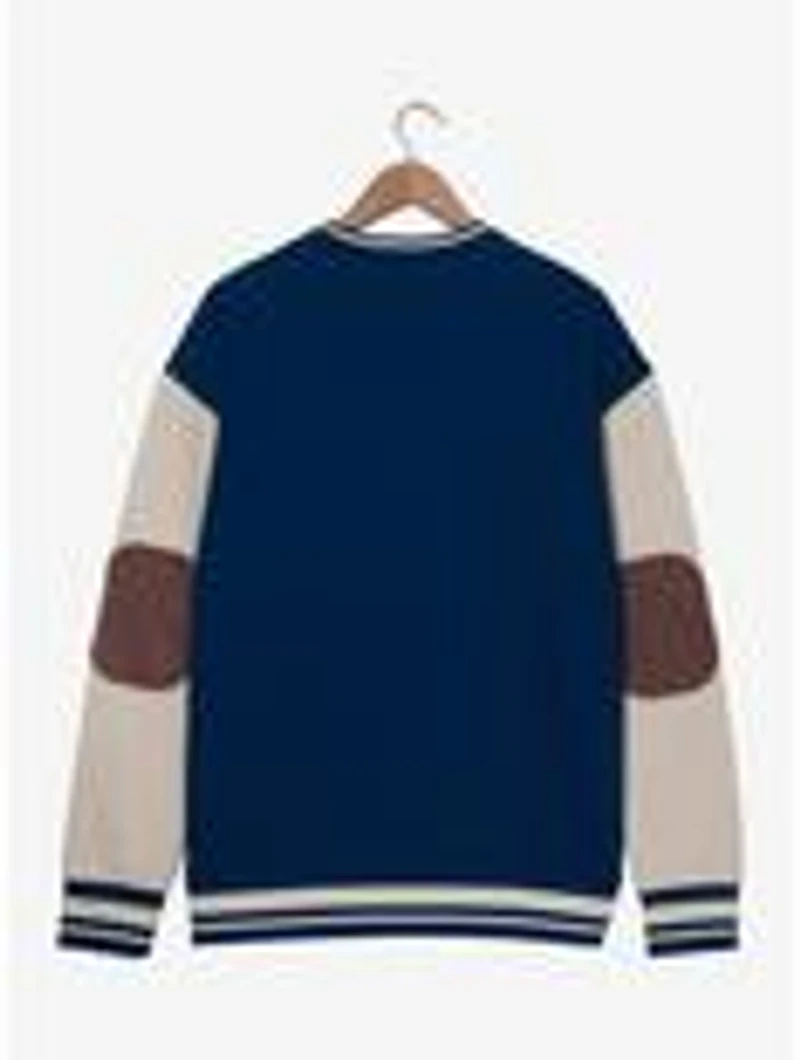 The Office Dunder Mifflin Logo Color Block Crewneck - BoxLunch Exclusive