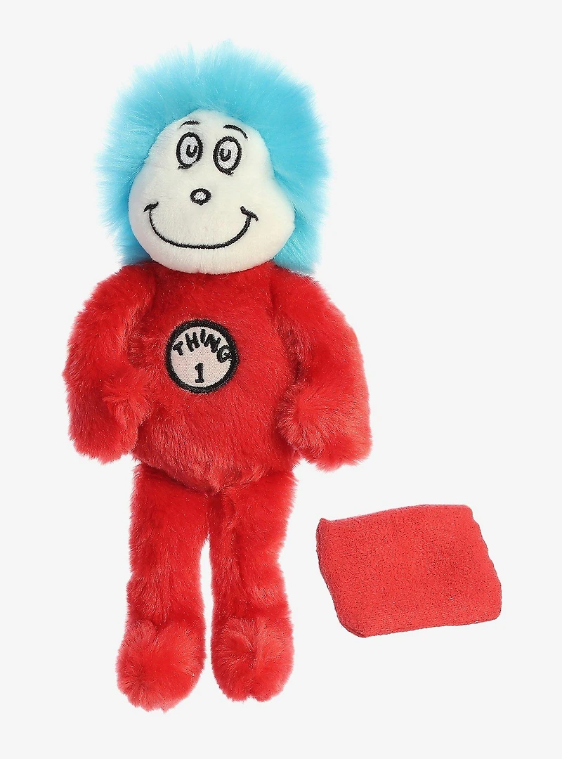 Shoulderkins Dr. Seuss The Cat in the Hat Thing 1 Magnetic 7 Inch Shoulder Sitting Plush