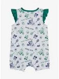 Disney Minnie Mouse Tennis Allover Print Infant One Piece