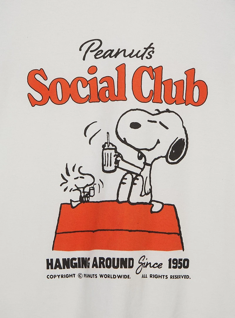 Peanuts Snoopy & Woodstock Social Club Women's Raglan Baby Tee - BoxLunch Exclusive