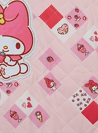 Sanrio My Melody Quilted Pink Women's Zip Hoodie