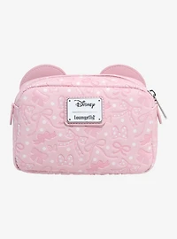 Loungefly Disney Minnie Mouse Bow Ears Cosmetic Bag - BoxLunch Exclusive