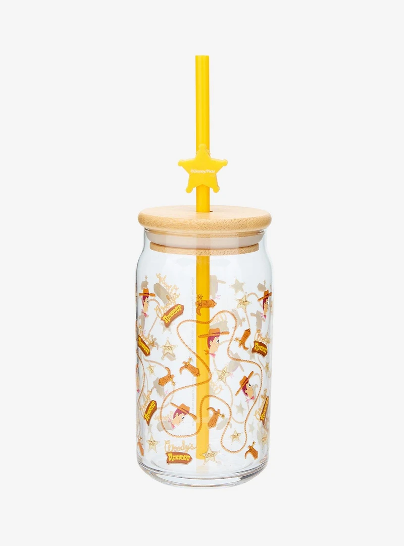 Disney Pixar Toy Story Woody's Roundup Straw Tumbler with Charm — BoxLunch Exclusive