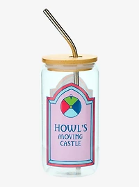 Studio Ghibli® Howl's Moving Castle Calcifer Stained Glass Portrait Glass Tumbler with Straw - BoxLunch Exclusive