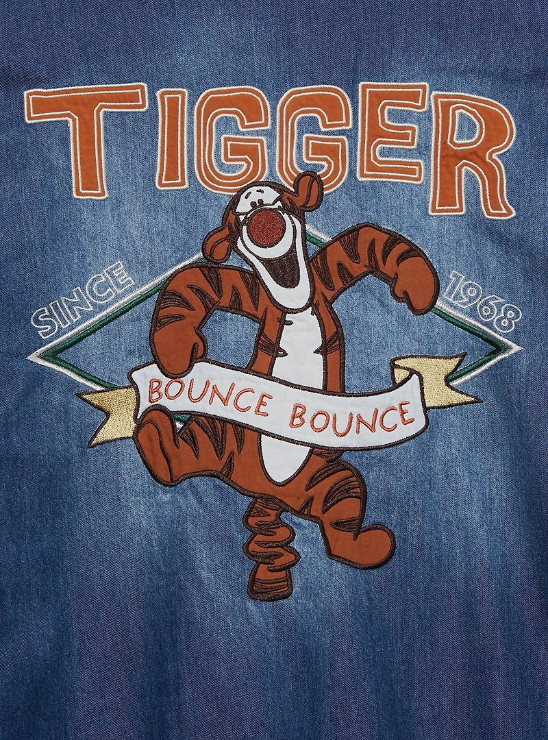 Disney Winnie the Pooh Tigger Denim Bomber Jacket - BoxLunch Exclusive