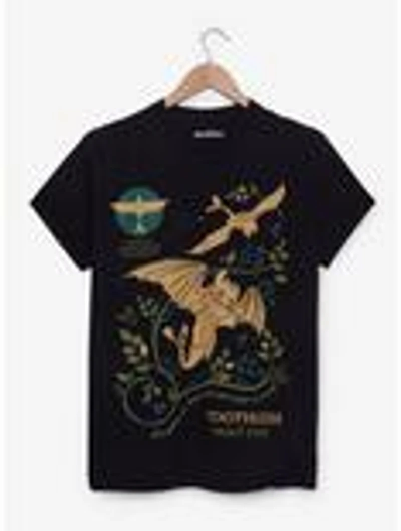 DreamWorks How to Train Your Dragon Toothless Botanical Portrait T-Shirt - BoxLunch Exclusive