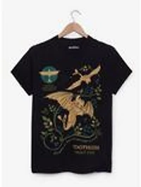 DreamWorks How to Train Your Dragon Toothless Botanical Portrait T-Shirt - BoxLunch Exclusive