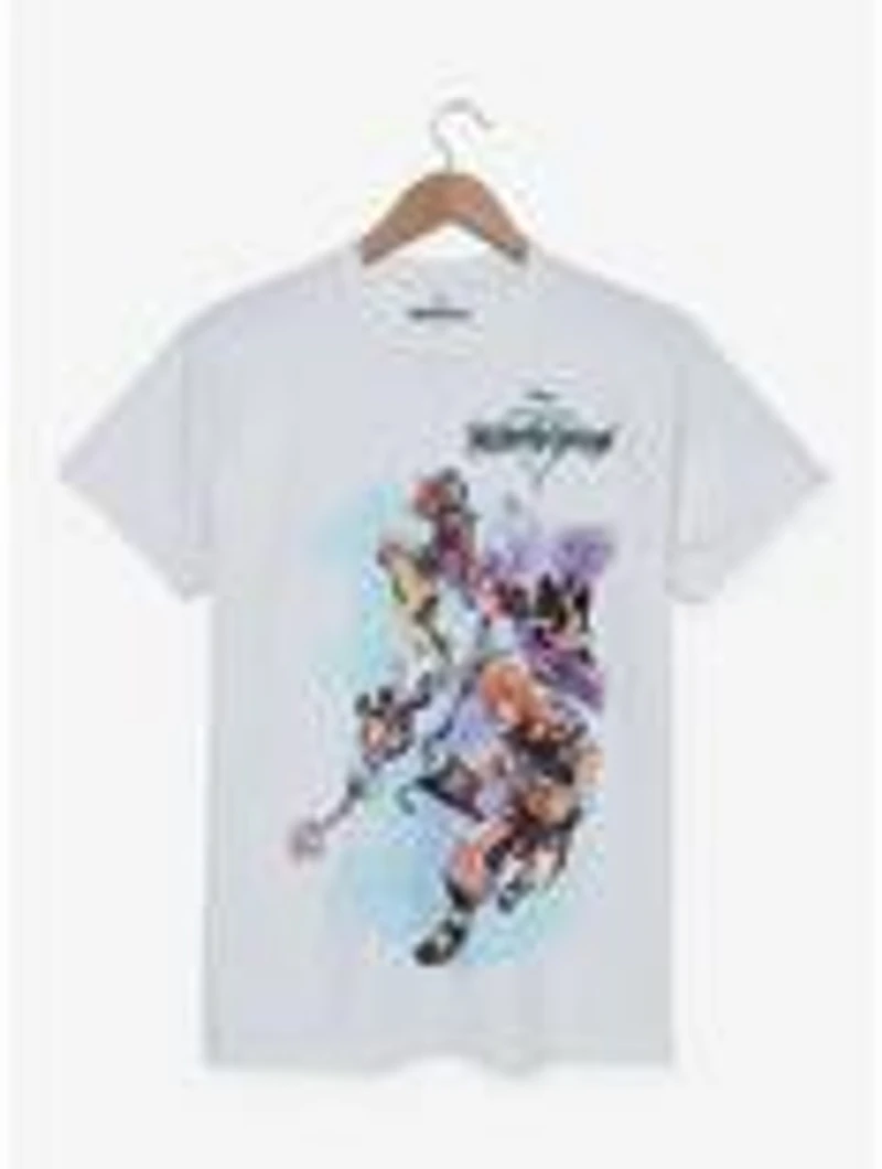 Disney Kingdom Hearts Neon Group Graphic T-Shirt — BoxLunch Exclusive