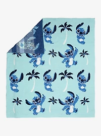 Disney Lilo & Stitch Palm Tree Allover Knit Throw Blanket — BoxLunch Exclusive