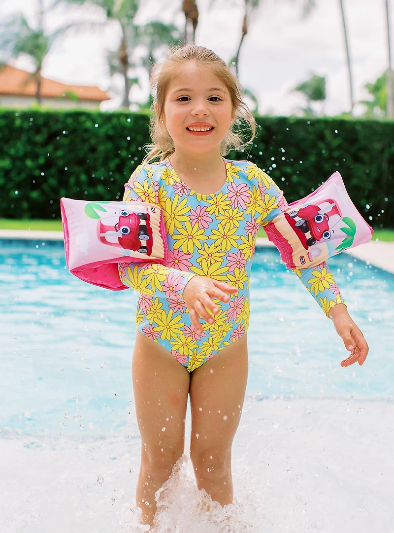 Little Tikes Fabric Arm Floaties Beach Pink