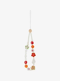 Sonix Roses & Pearls Beaded Phone Charm