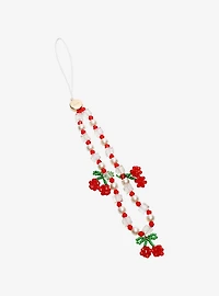 Sonix Cherries Beaded Phone Charm
