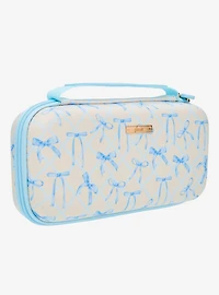 Sonix Blue Ribbon and Bows Allover Print Nintendo Switch Case