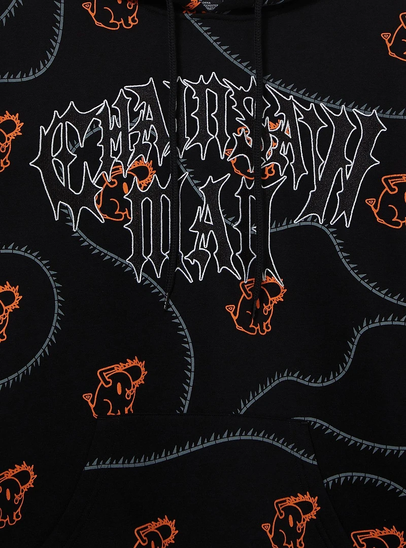 Chainsaw Man Pochita Allover Print Hoodie - BoxLunch Exclusive