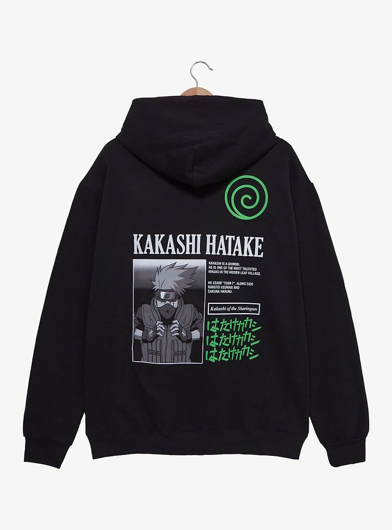 Naruto Shippuden Kakashi Hatake Panel Portrait Hoodie - BoxLunch Exclusive