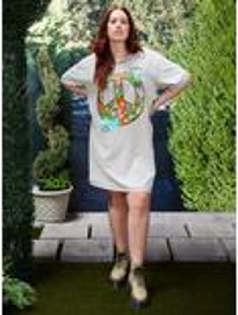 Disney Pixar Cars Fillmore Peace Sign Plus T-Shirt Dress - BoxLunch Exclusive