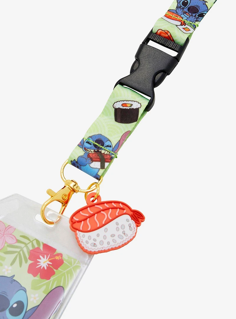 Disney Lilo & Stitch Sushi Stitch Allover Print Lanyard