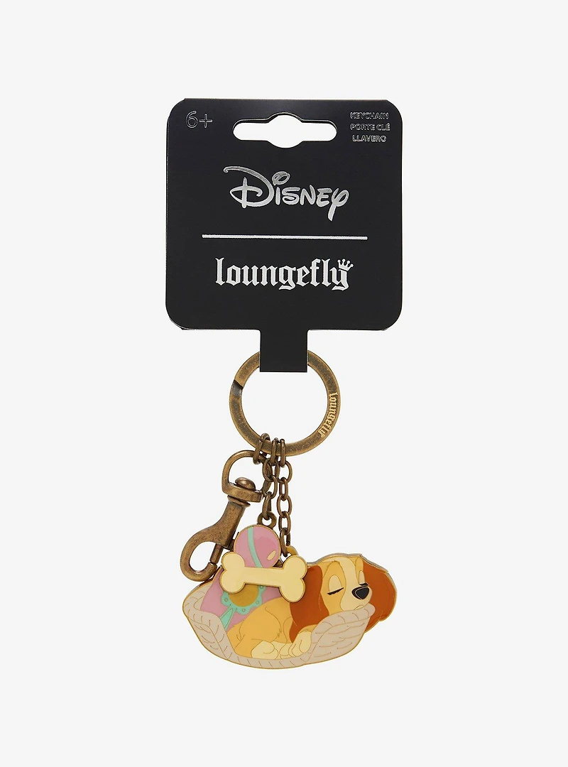 Disney Lady and the Tramp Lady Sleeping Multi Keychain