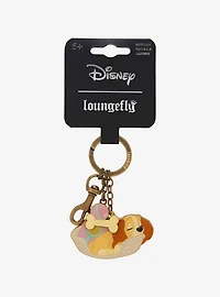 Disney Lady and the Tramp Lady Sleeping Multi Keychain
