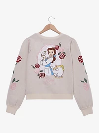 Disney Beauty and the Beast Rose Bow Tie Women's Cardigan — BoxLunch Exclusive