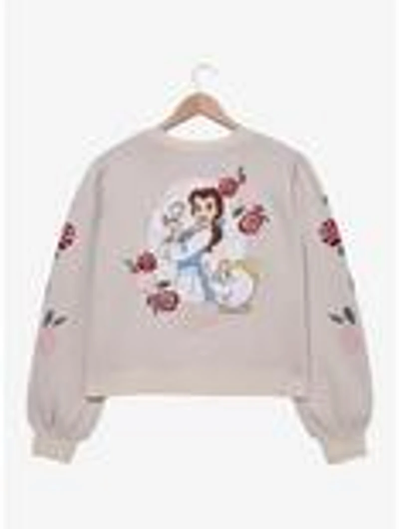 Disney Beauty and the Beast Rose Bow Tie Women's Plus Cardigan — BoxLunch Exclusive
