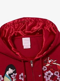 Disney Mulan Floral Zip Hoodie — BoxLunch Exclusive