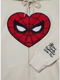 Marvel Spider-Man Heart Mask Zip Hoodie — BoxLunch Exclusive