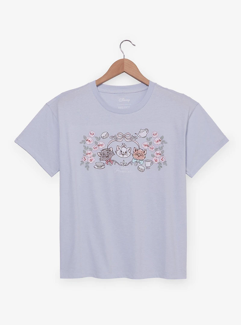 Disney The Aristocats Kittens Embroidered Women's T-Shirt - BoxLunch Exclusive