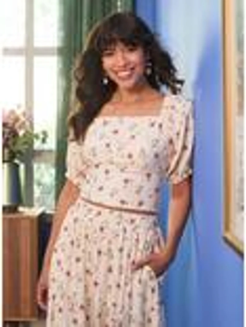 Disney Beauty and the Beast Chip & Roses Allover Print Women's Crop Top - BoxLunch Exclusive