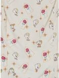 Disney Beauty and the Beast Chip & Roses Allover Print Women's Plus Crop Top - BoxLunch Exclusive