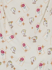 Disney Beauty and the Beast Chip & Roses Allover Print Women's Plus Crop Top - BoxLunch Exclusive