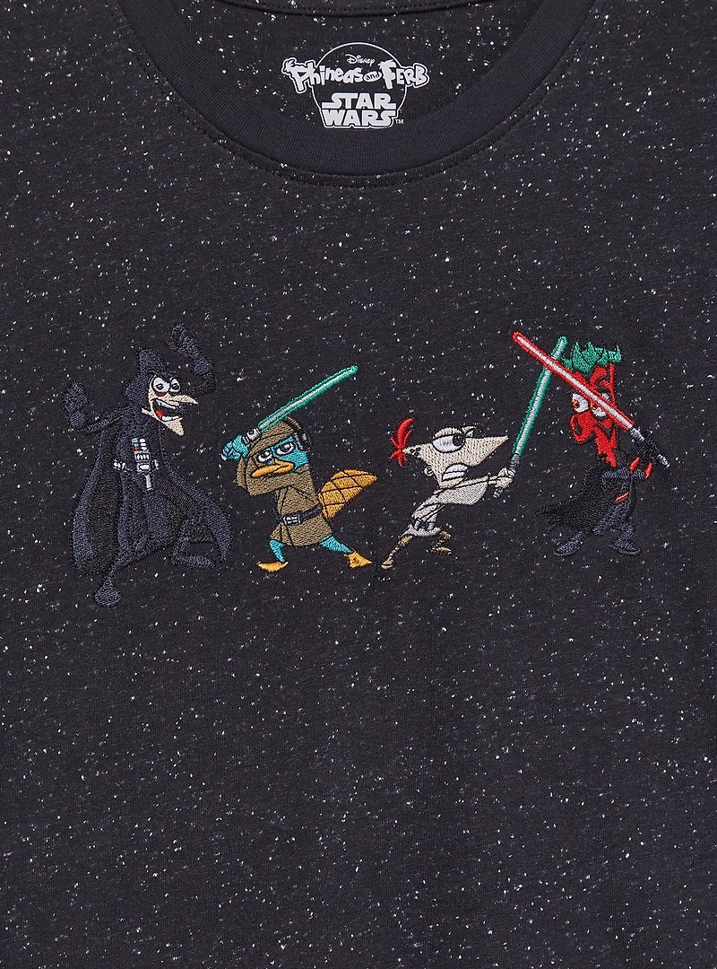 Disney Phineas and Ferb x Star Wars Lightsabers Women's T-Shirt — BoxLunch Exclusive