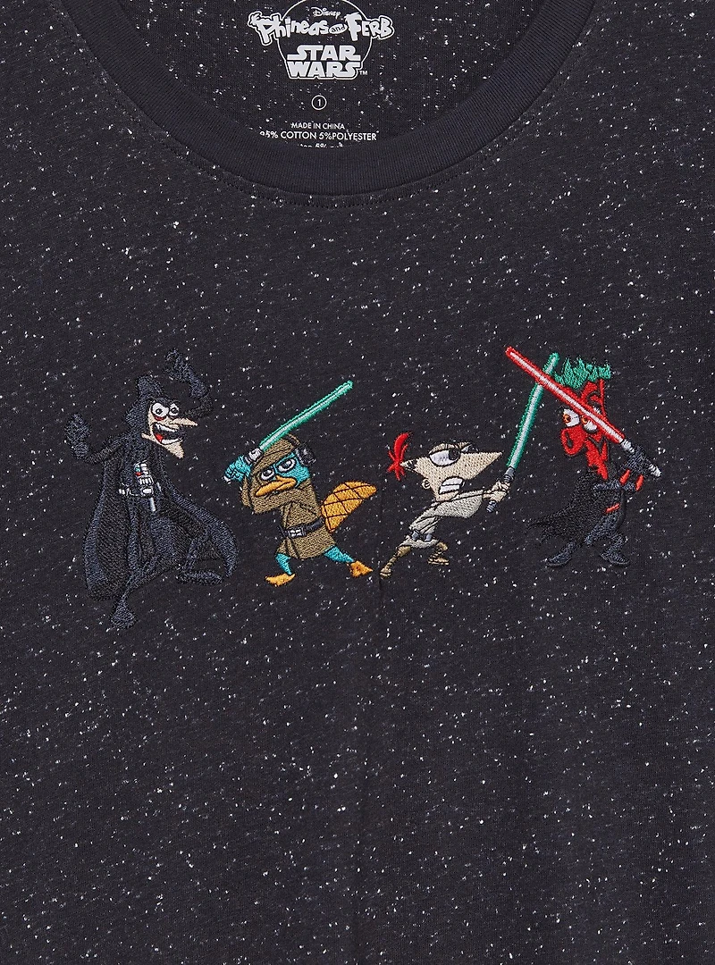 Disney Phineas and Ferb x Star Wars Lightsabers Women's Plus T-Shirt — BoxLunch Exclusive