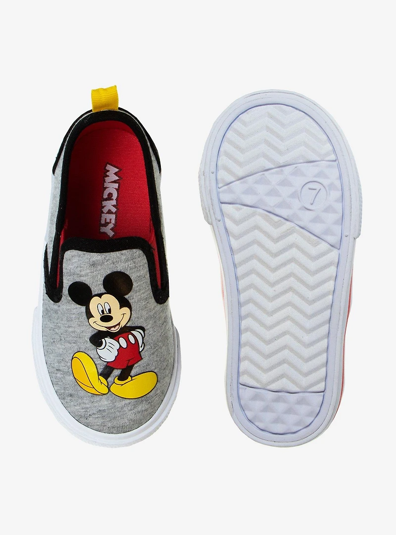 Disney Mickey Mouse Slip On Canvas Toddler Sneakers