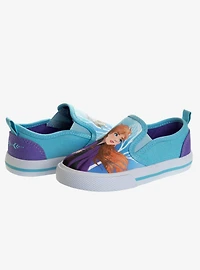 Disney Frozen Slip On Canvas Toddler Sneakers