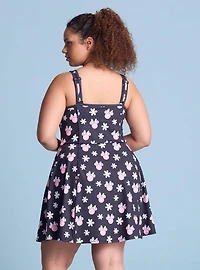 Disney Minnie Mouse Floral Allover Print Plus Active Dress