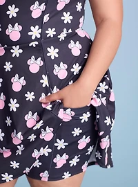 Disney Minnie Mouse Floral Allover Print Plus Active Dress