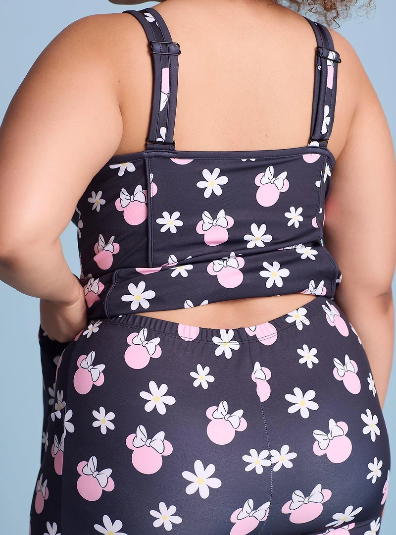 Disney Minnie Mouse Floral Allover Print Plus Active Dress