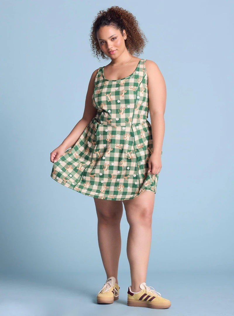 Disney Winnie the Pooh Tigger Floral Allover Print Plus Active Dress — BoxLunch Exclusive