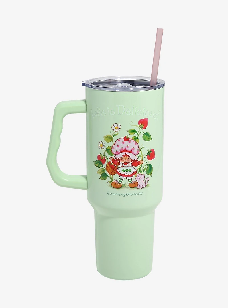 Strawberry Shortcake Life Is Delicious Straw Tumbler with Handle