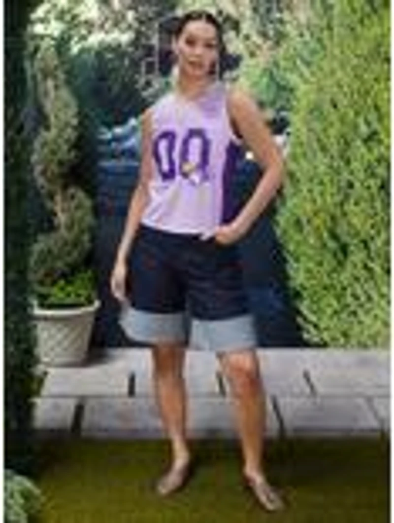 Sanrio Kuromi Embroidered Women's Cropped Basketball Jersey — BoxLunch Exclusive